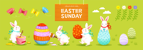 Easter sunday vector