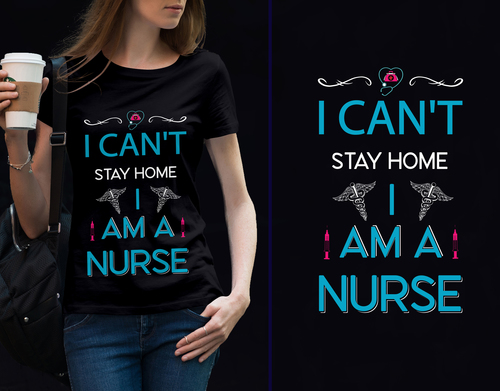 I cant stay home t shirt text vector