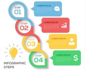 Infographic steps vector