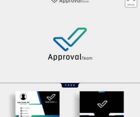 Logo and business card vector