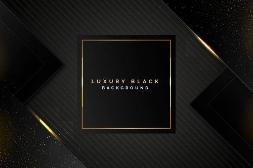 Luxury black background vector