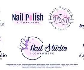 Manicure logo vector