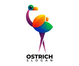 Ostrich logo vector