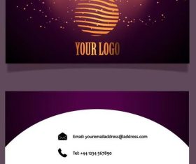 Personalized business card vector