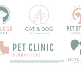Pet shop logo vector