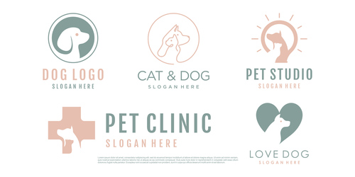 Pet shop logo vector