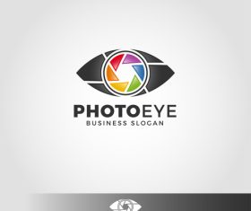 Photo eye logo vector