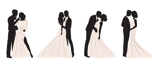 Profile of intimate lover vector