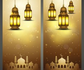 Ramadan kareem card design vector