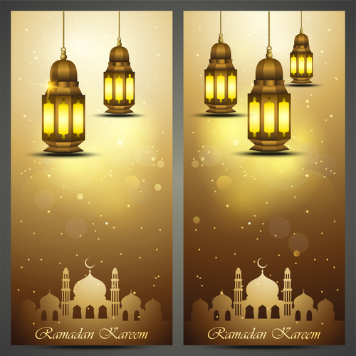 Ramadan kareem card design vector
