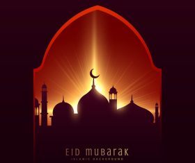 Rays of light holiday greeting card vector
