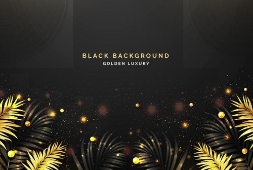 Realistic vector black shimmer background