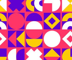 Simple abstract geometric shapes vector