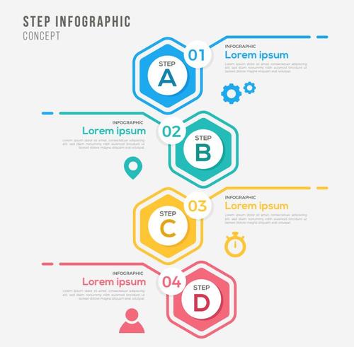 Simple infographic vector