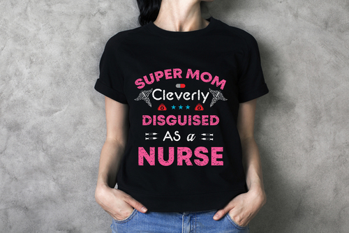 Super Mom t-shirt text vector