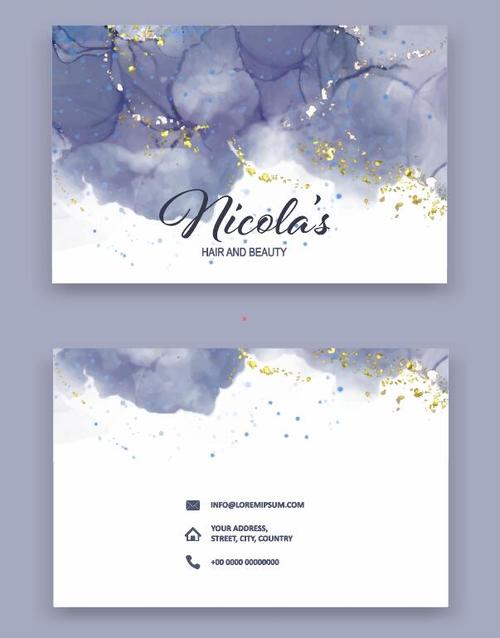 Textile background business card vector