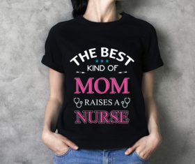 The best kind of mom t-shirt text vector