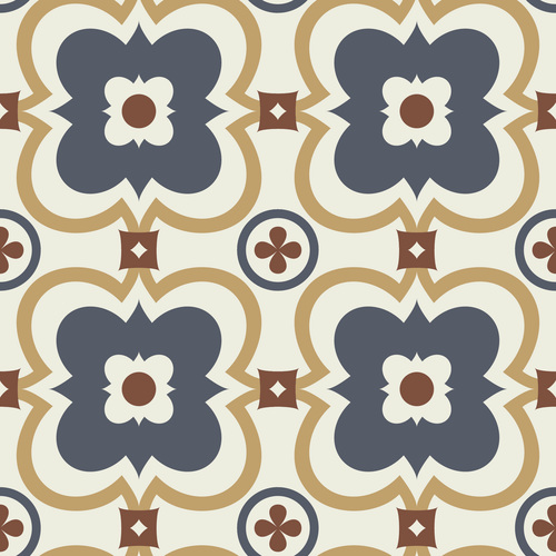 Tile collection seamless pattern vector