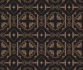 Wallpaper combination graphics art deco pattern vector