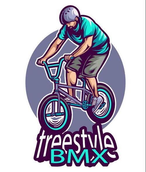 BMX freestyle logo vector