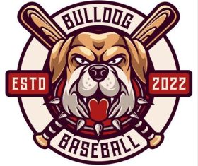 Baseball team badge vector
