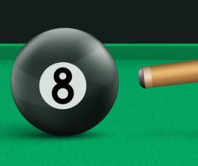Billiards match vector