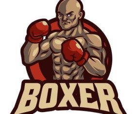 Boxer cartoon vector