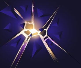 Broken light abstract background vector