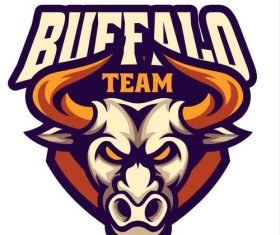 Buffalo sport logo vector