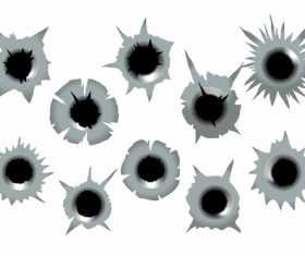 Bullet holes vector