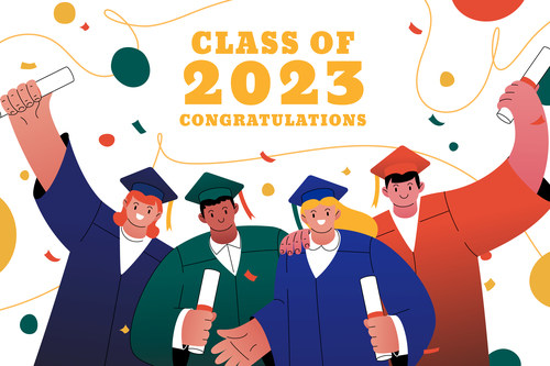 Cartoon Illustration graduation vector