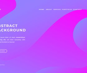 Colorful gradient login page background vector