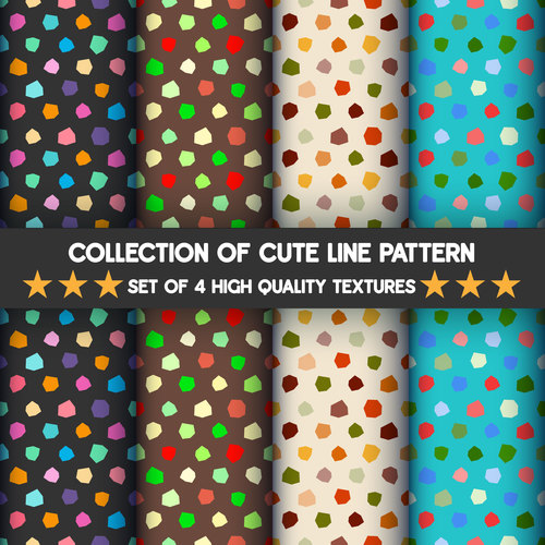 Colorful speckle seamless pattern vector
