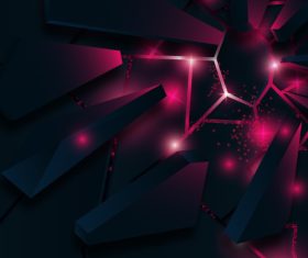 Dark red 3D abstract background vector