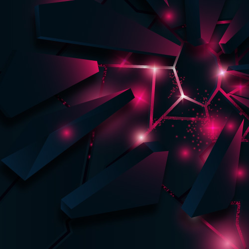 Dark red 3D abstract background vector