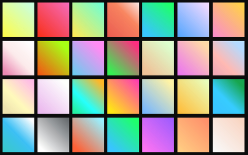 Different color gradient vector