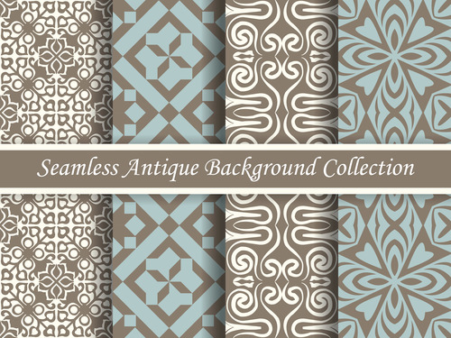 Different patterns seamless decoration vector