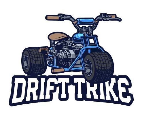 Drift trike bike vector