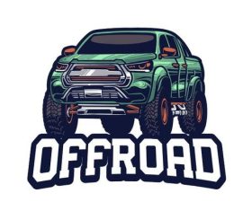 Extreme offroad car vector