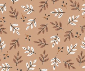 Foliage cartoon pattern vector