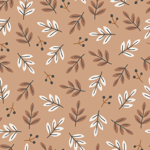 Foliage cartoon pattern vector