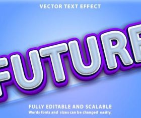Future text effect vector