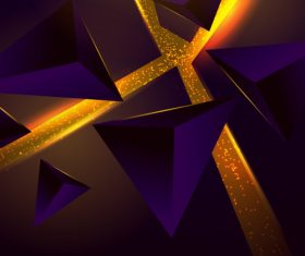 Geometric 3D abstract background vector