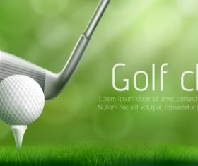 Golf clubs and golf vectors
