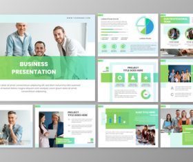 Gradient business presentation vector