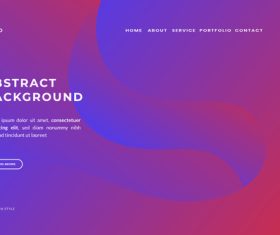 Gradient login page abstract background vector