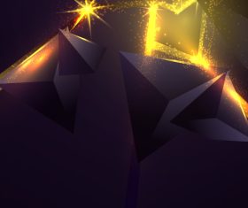 Light 3D abstract background vector