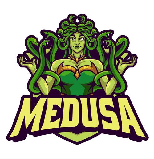 Medusa cartoon vector