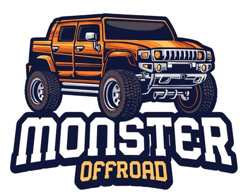 Monster offroad car automotive vector