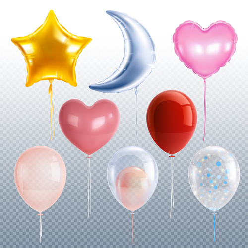 Party balloons vector